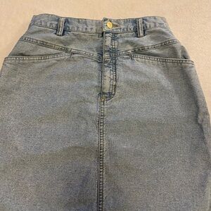 Liz wear Trademark 90’s vintage blue Jean skirt EUC